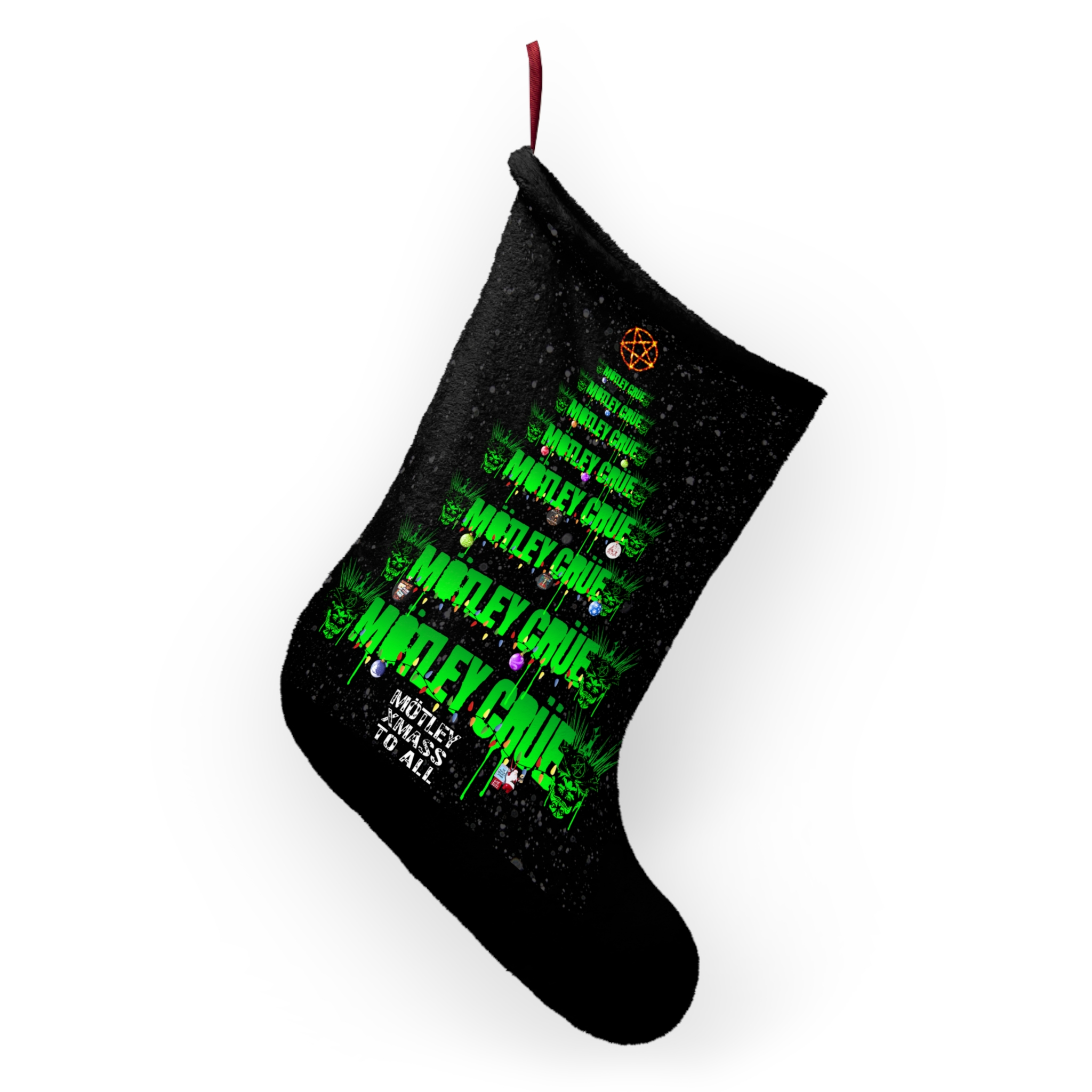 Motley Crue 2022 Logo Christmas Tree Stocking - Image 4