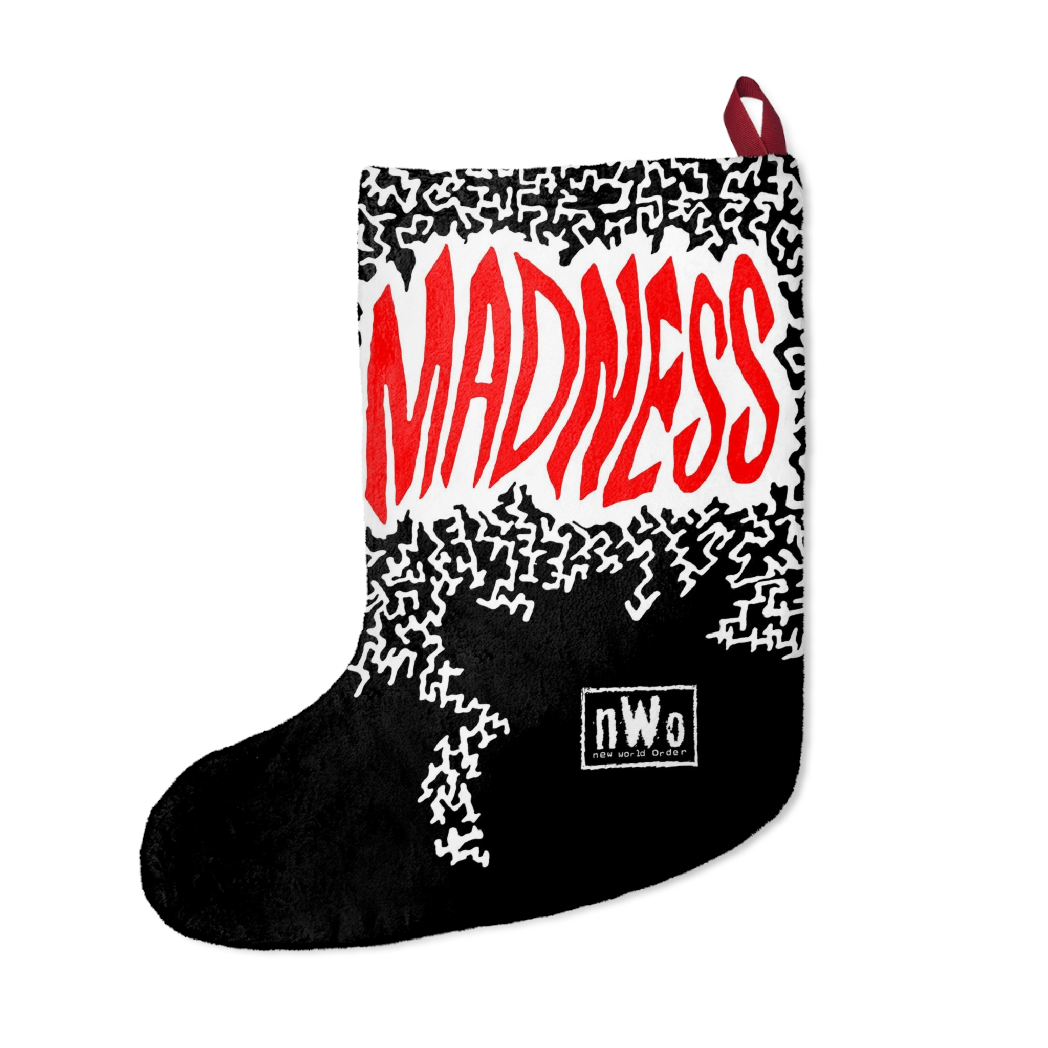 Macho Man Randy Savage Red & White NWO Christmas Stocking - Image 2