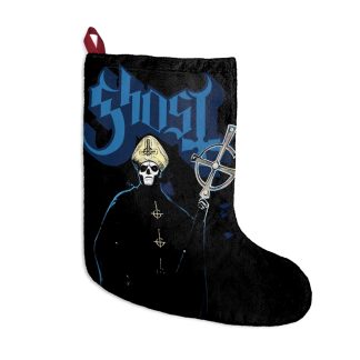 Ghost Papa Emeritus Standing Blue Highlights Christmas Stocking