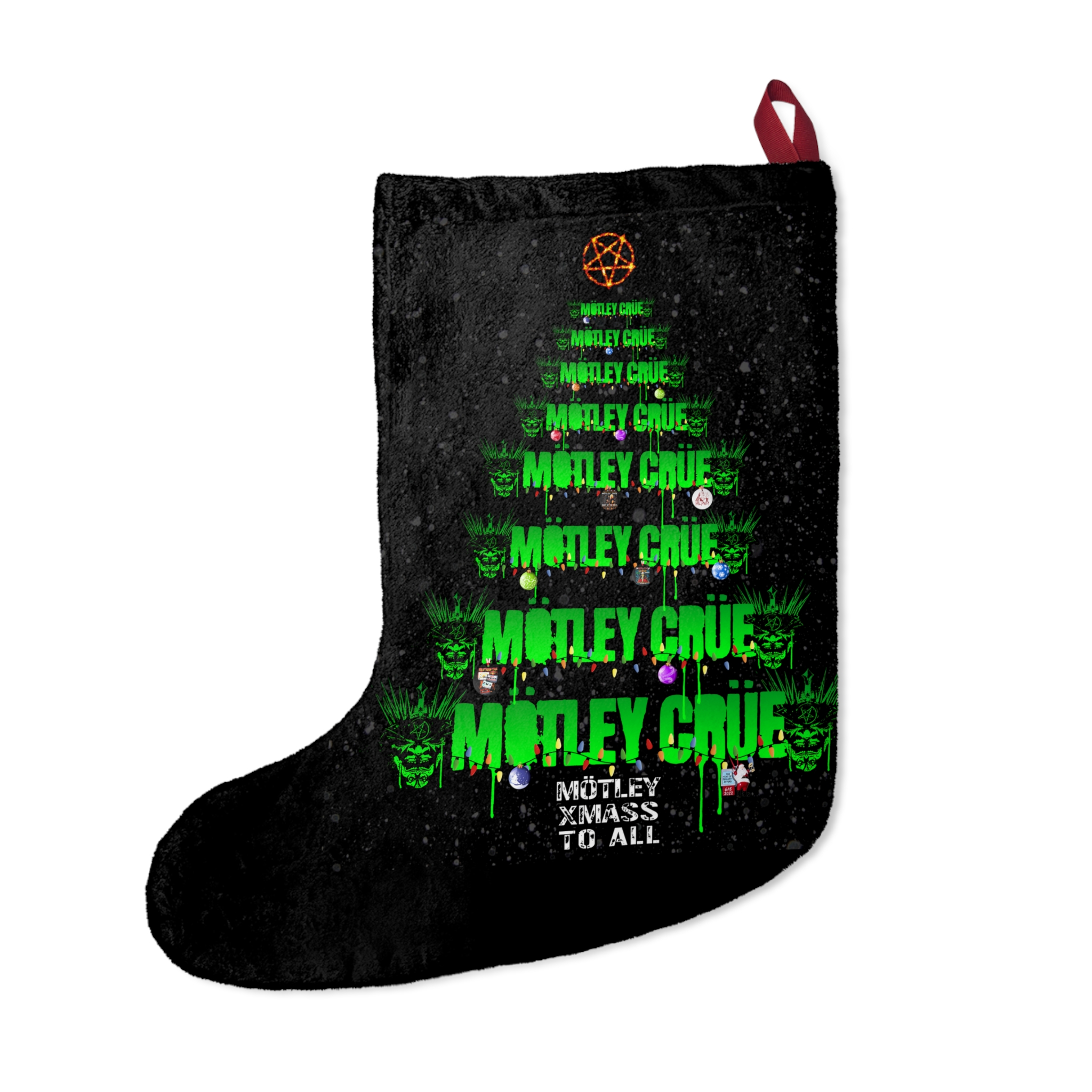 Motley Crue 2022 Logo Christmas Tree Stocking - Image 2