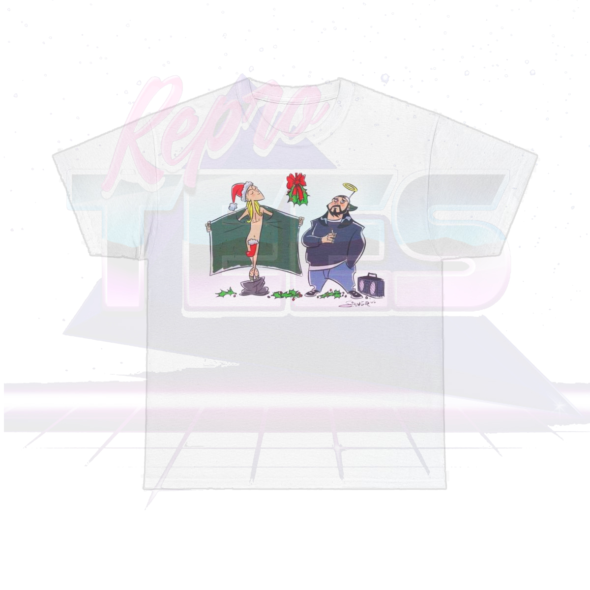 Clerks Jay and Silent Bob Cartoon Christmas Shirt