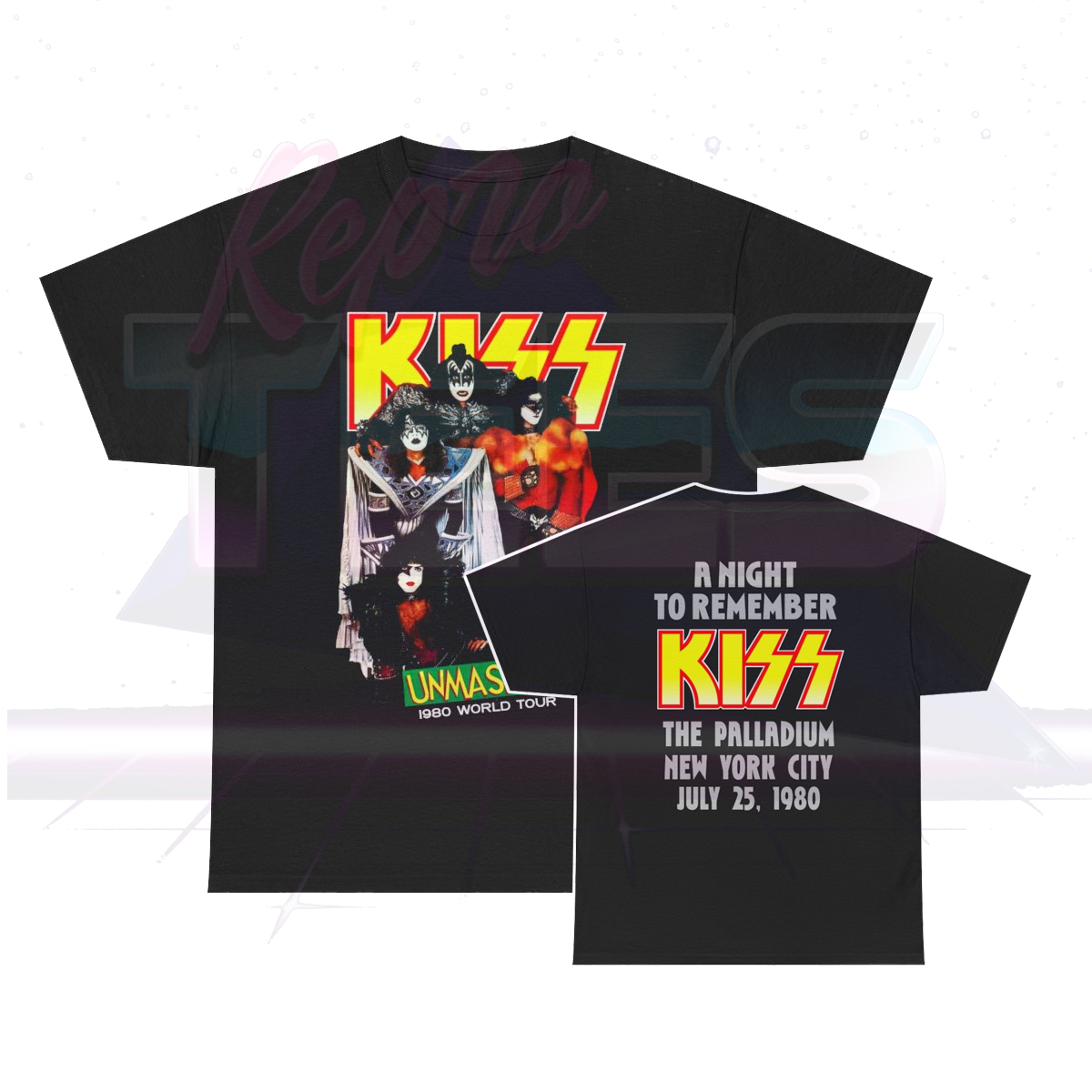 KISS Unmasked Era Night To Remember Palladium Event Custom Shirt