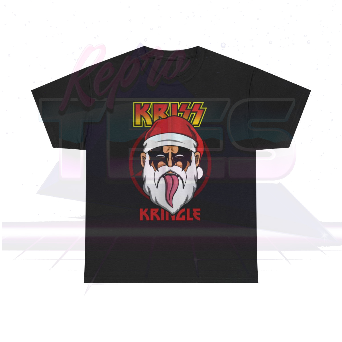 Kriss Kringle KISS Christmas Parody Shirt