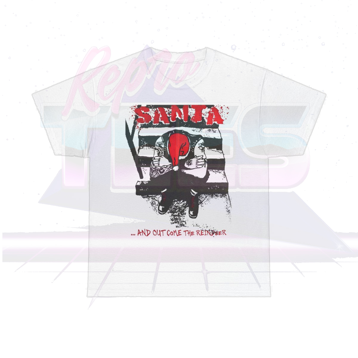 Santa And Then Came The Reindeer Rancid Parody Shirt