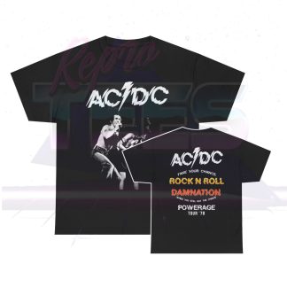 AC/DC 1984 Rock And Roll Damnation Tour Shirt