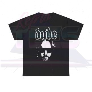 The Big Lebowski The Dude Down Band Logo Parody Shirt
