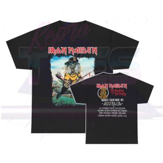 Iron Maidein 1982-83 Number of the Beast Australian Tour Shirt