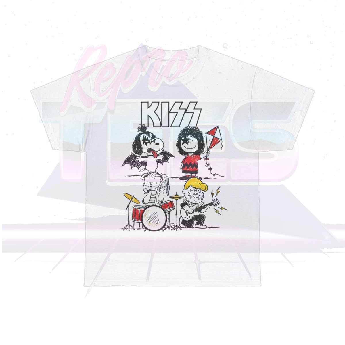 KISS Peanuts Charlie Brown Inspired Parody Shirt