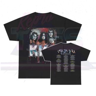 KISS Custom 1974 Paul Stanley In Bandit Makeup Tour Shirt