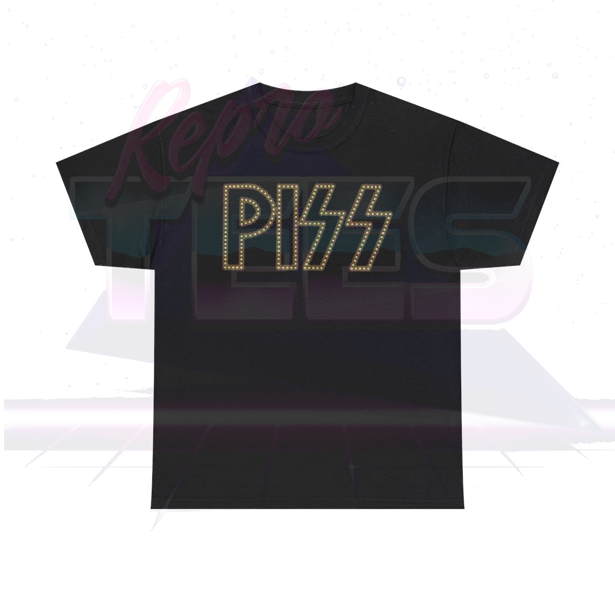 PISS KISS Logo Parody Shirt